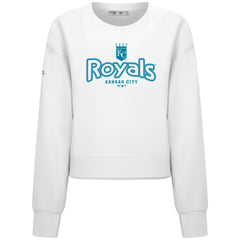 Kansas City Royals Levelwear Women's Judd Cornerstone Cropped Sweatshirt - MLB Sweatshirts