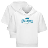 Tampa Bay Rays Levelwear Women's Amber Short Sleeve Cornerstone Hoodie - MLB Hoodies