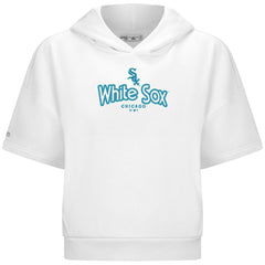 Chicago White Sox Levelwear Women's Amber Short Sleeve Cornerstone Hoodie - MLB Hoodies