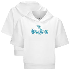 Cleveland Guardians Levelwear Women's Amber Short Sleeve Cornerstone Hoodie - MLB Hoodies