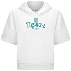 Detroit Tigers Levelwear Women's Amber Short Sleeve Cornerstone Hoodie - MLB Hoodies