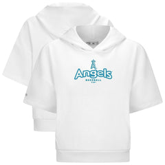 Los Angeles Angels Levelwear Women's Amber Short Sleeve Cornerstone Hoodie - MLB Hoodies
