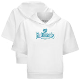 Washington Nationals Levelwear Women's Amber Short Sleeve Cornerstone Hoodie - MLB Hoodies