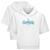 St. Louis Cardinals Levelwear Women's Amber Short Sleeve Cornerstone Hoodie - MLB Hoodies