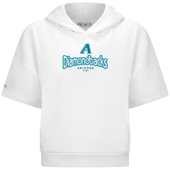 Arizona Diamondbacks Levelwear Women's Amber Short Sleeve Cornerstone Hoodie - MLB Hoodies
