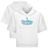 Colorado Rockies Levelwear Women's Amber Short Sleeve Cornerstone Hoodie - MLB Hoodies