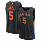 Black Jose Alvarado New York Knicks Fast Break Replica Jersey | NBA