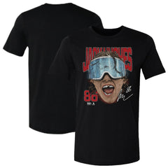 Jack Hughes US Men's Hockey 500 Level Goggles T-Shirt - NHL T-shirts