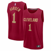 Wine James Harden Cleveland Cavaliers Fast Break Replica Jersey sale | NBA