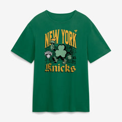 Green New York Knicks St. Patrick's Day Parade T-Shirt | NBA
