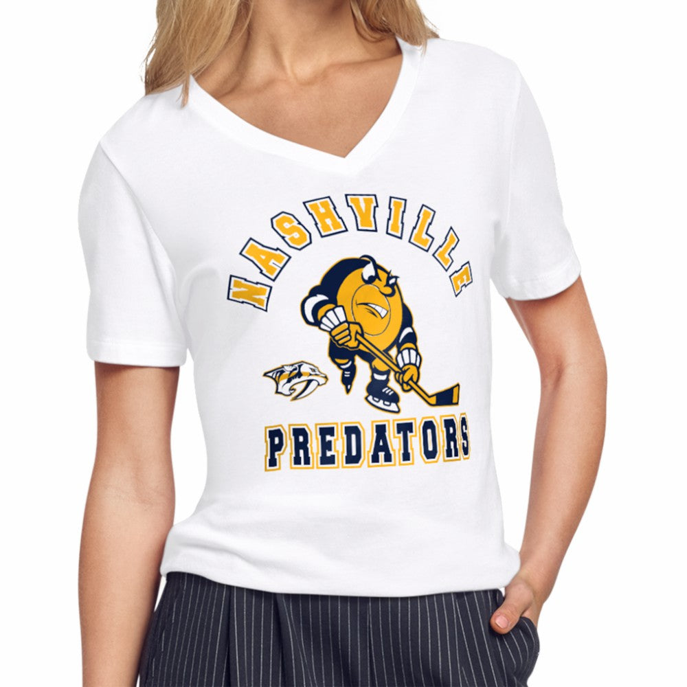 Nashville Predators Starter Women's Tough Puck T-Shirt - NHL T-shirts