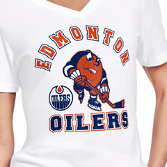 Edmonton Oilers Starter Women's Tough Puck T-Shirt - NHL T-shirts