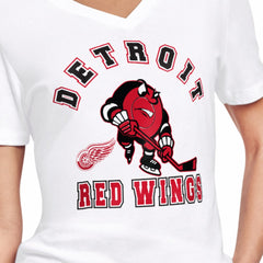 Detroit Red Wings Starter Women's Tough Puck T-Shirt - NHL T-shirts