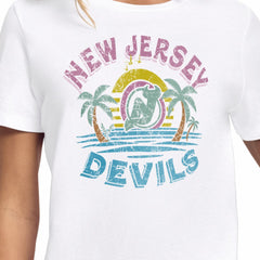 New Jersey Devils Starter Women's Tonal Beach T-Shirt - NHL T-shirts
