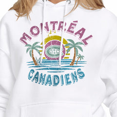 Montreal Canadiens Starter Women's Tonal Beach Hoodie - NHL Hoodies