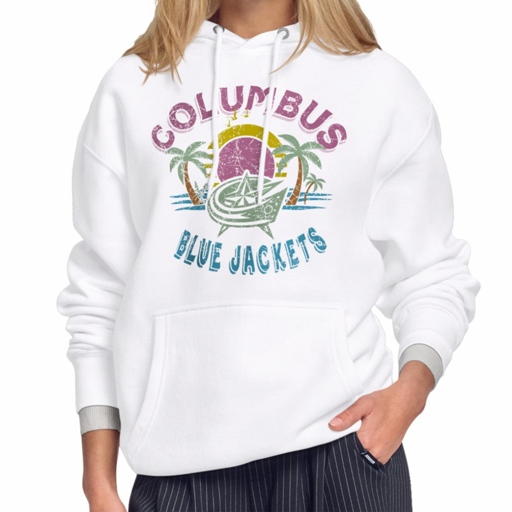 Columbus Blue Jackets Starter Women's Tonal Beach Hoodie - NHL Hoodies