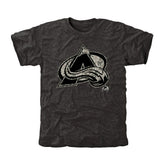 Men's Colorado Avalanche Black Rink Warrior Tri-Blend T-Shirt - NHL T-shirts