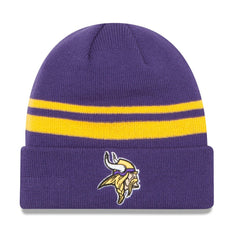Minnesota Vikings Team Stripe Cuffed Knit Hat | NFL Near me