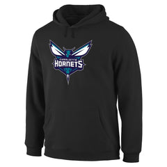 Black Charlotte Hornets Primary Logo Pullover Hoodie | NBA