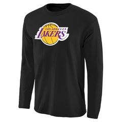Black Los Angeles Lakers Primary Logo II Long Sleeve T-Shirt | NBA