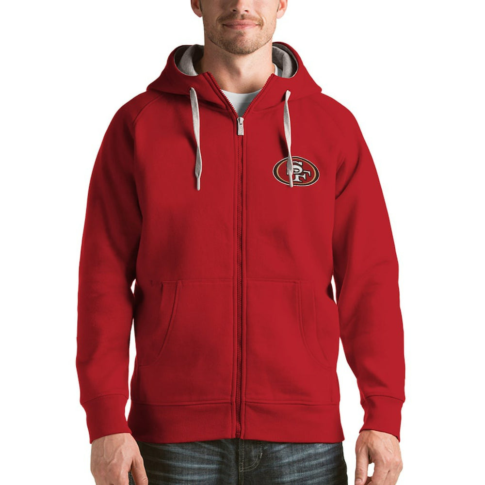 San Francisco 49ers Antigua Victory Full-Zip Hoodie | NFL Outlet