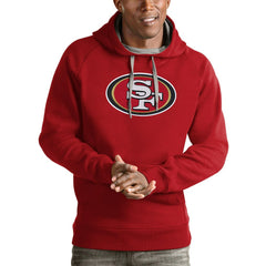 San Francisco 49ers Antigua Victory Pullover Hoodie | NFL Online