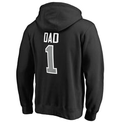 Black San Antonio Spurs #1 Dad Pullover Hoodie | NBA