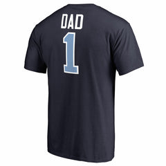 Navy Memphis Grizzlies #1 Dad T-Shirt | NBA