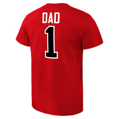 Red Chicago Bulls #1 Dad T-Shirt sale | NBA