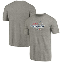 Washington Capitals Distressed Team Logo Tri-Blend T-Shirt - NHL T-shirts