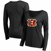Cincinnati Bengals Women's Primary Team Logo Long Sleeve T-Shirt | NFL Discount