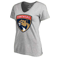 Florida Panthers Women's Primary Logo V-Neck T-Shirt - NHL T-shirts