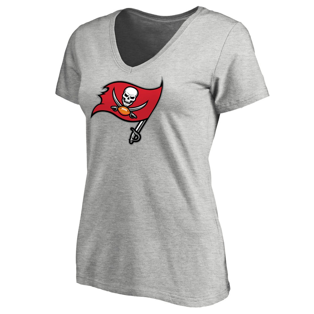 Tampa Bay Buccaneers Women's Primary Logo V-Neck T-Shirt | NFL Sale