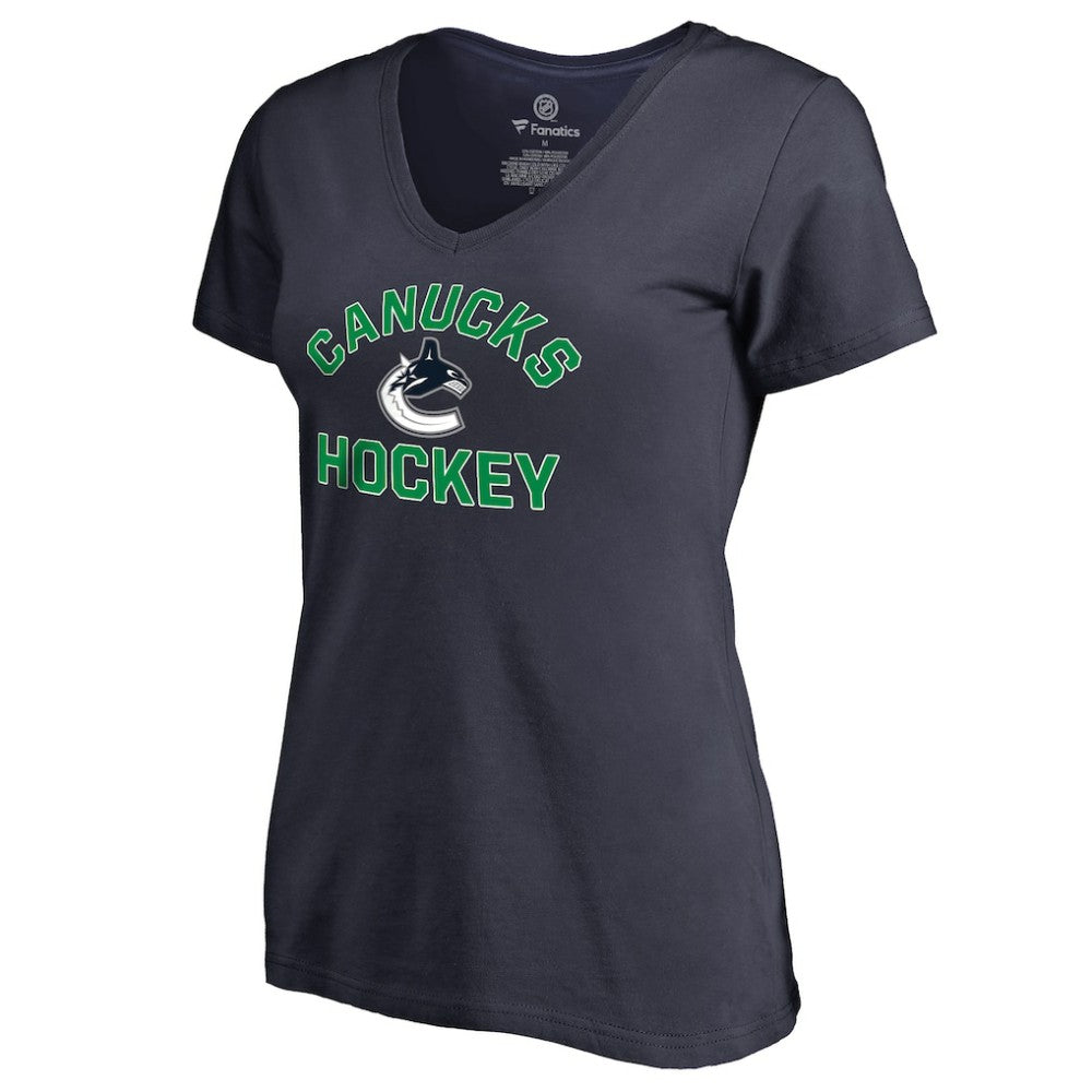 Vancouver Canucks Women's Overtime V-Neck T-Shirt - NHL T-shirts