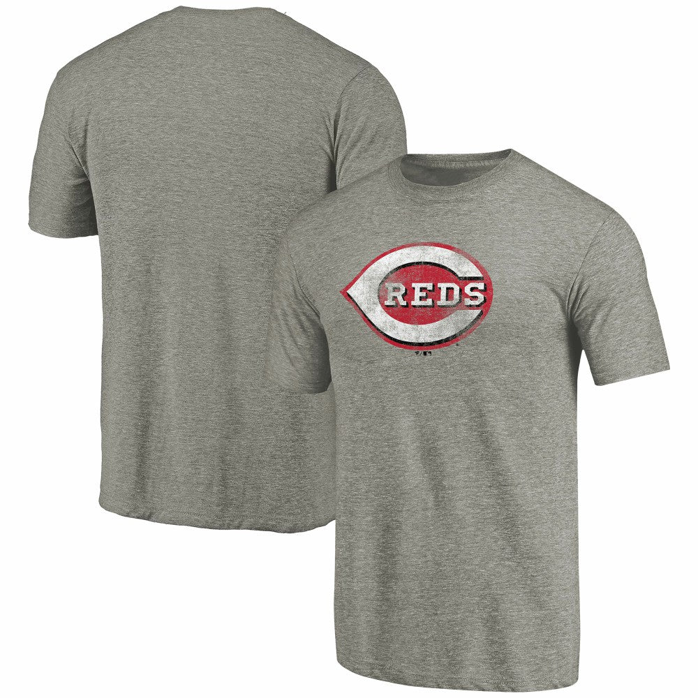 Cincinnati Reds Distressed Team Tri-Blend T-Shirt - MLB T-shirts