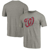 Washington Nationals Distressed Team Tri-Blend T-Shirt - MLB T-shirts