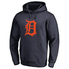 Detroit Tigers Official Logo Fitted Pullover Hoodie - MLB Hoodies