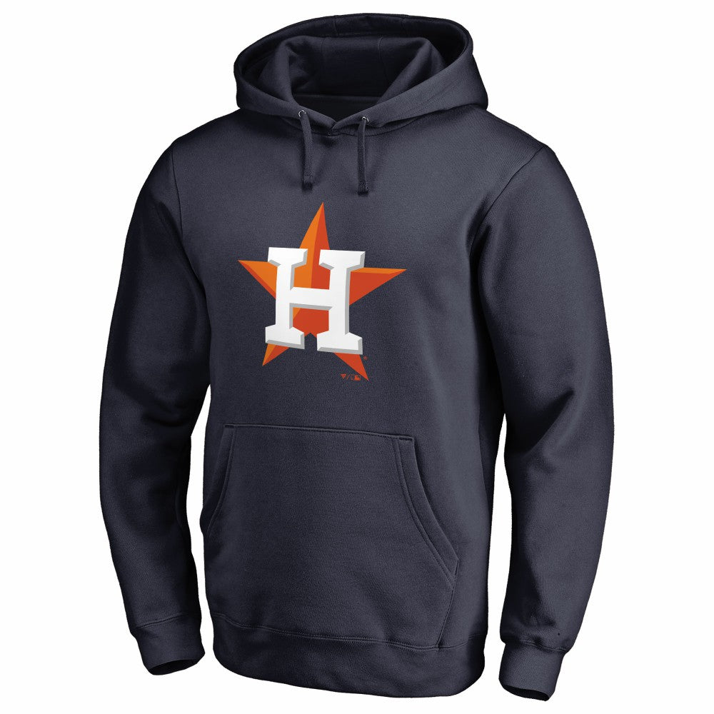 Houston Astros Official Logo Fitted Pullover Hoodie - MLB Hoodies