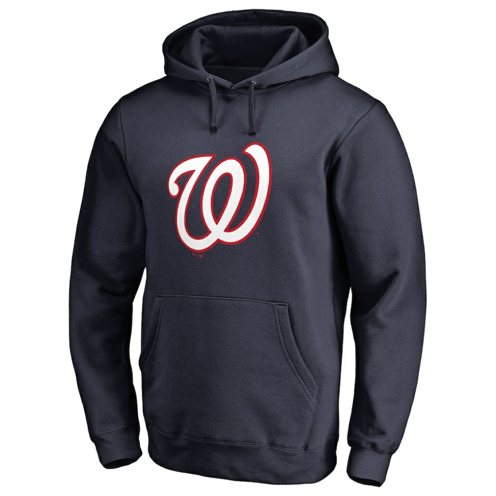 Washington Nationals Official Logo Fitted Pullover Hoodie - MLB Hoodies