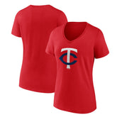 Minnesota Twins Women's Secondary Color Primary Logo T-Shirt - MLB T-shirts