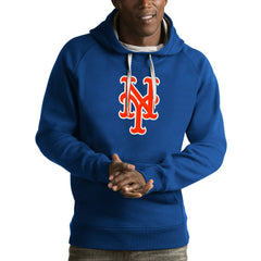New York Mets Antigua Victory Pullover Hoodie - MLB Hoodies