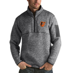 Baltimore Orioles Antigua Fortune Half-Zip Sweater - MLB