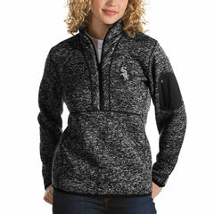 Chicago White Sox Antigua Women's Fortune Half-Zip Pullover Sweater - MLB Pullover