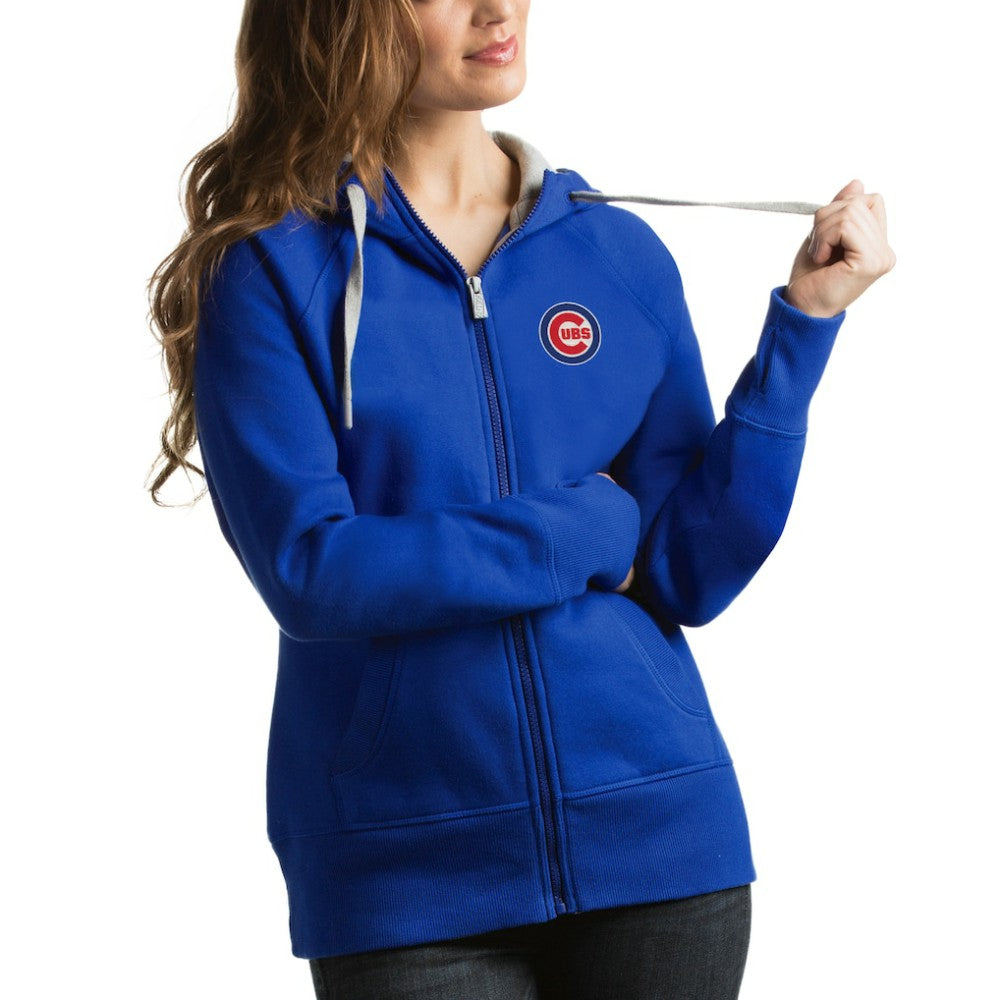 Chicago Cubs Antigua Women's Victory Full-Zip Hoodie - MLB Hoodies