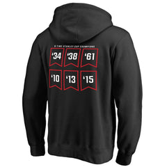 Chicago Blackhawks Raise the Banner Pullover Hoodie - NHL Hoodies