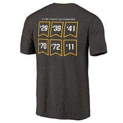 Boston Bruins Raise the Banner Tri-Blend T-Shirt - NHL T-shirts