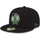 Black Boston Celtics Team Color 59FIFTY Fitted Hat | NBA