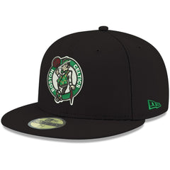 Black Boston Celtics Team Color 59FIFTY Fitted Hat | NBA