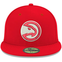 Red Atlanta Hawks Team Color 59FIFTY Fitted Hat | NBA
