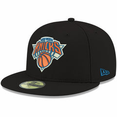 Black New York Knicks Team Color 59FIFTY Fitted Hat | NBA